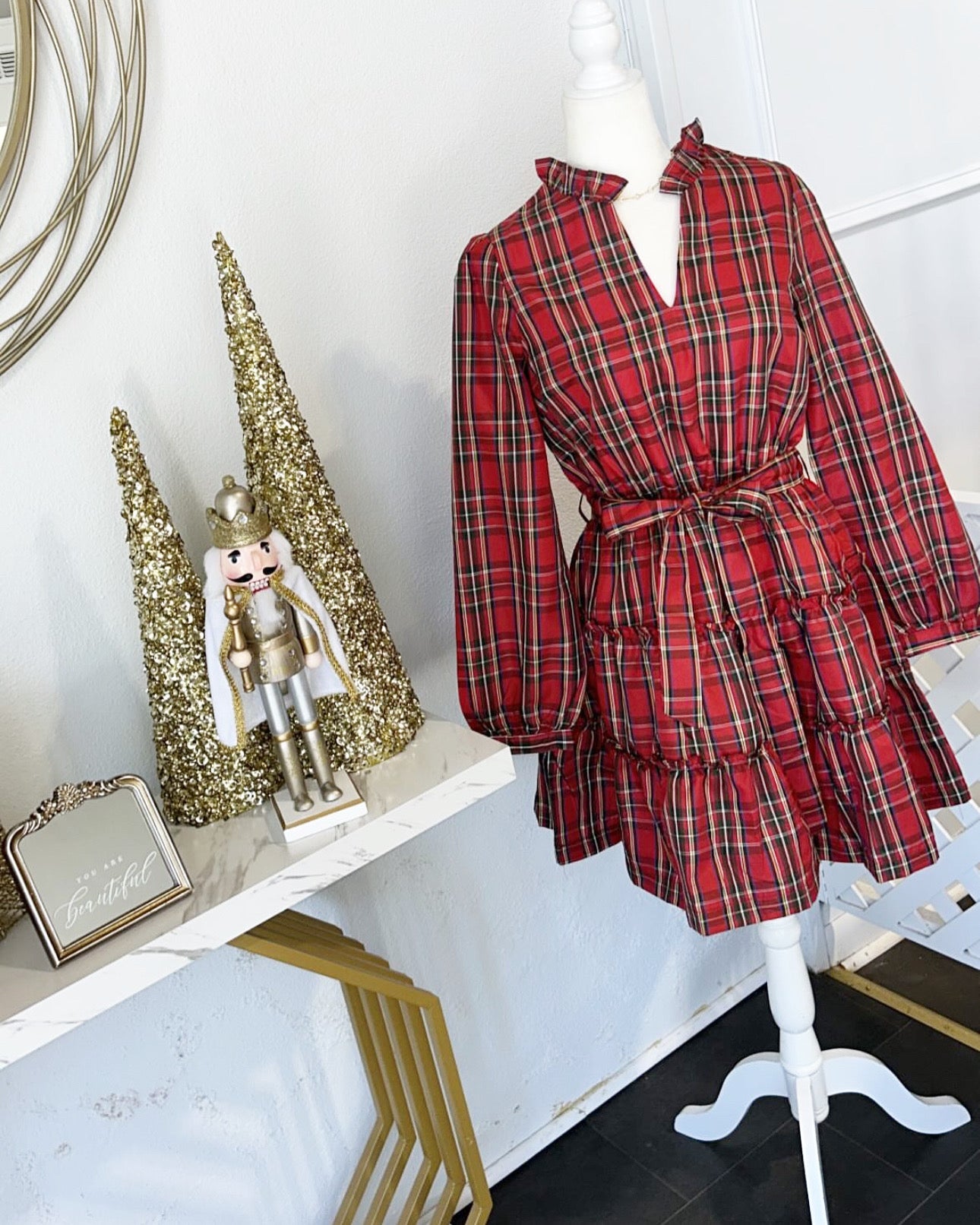 Holiday Plaid Dress