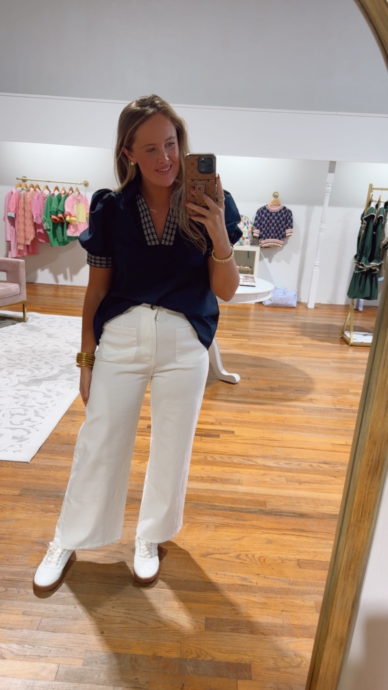 In Style Navy Blouse