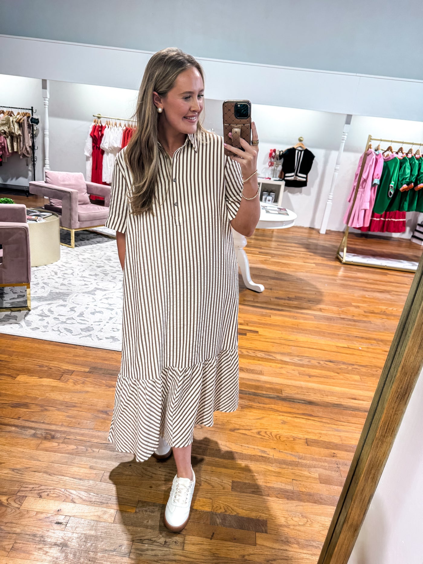 Espresso Stripe Dress