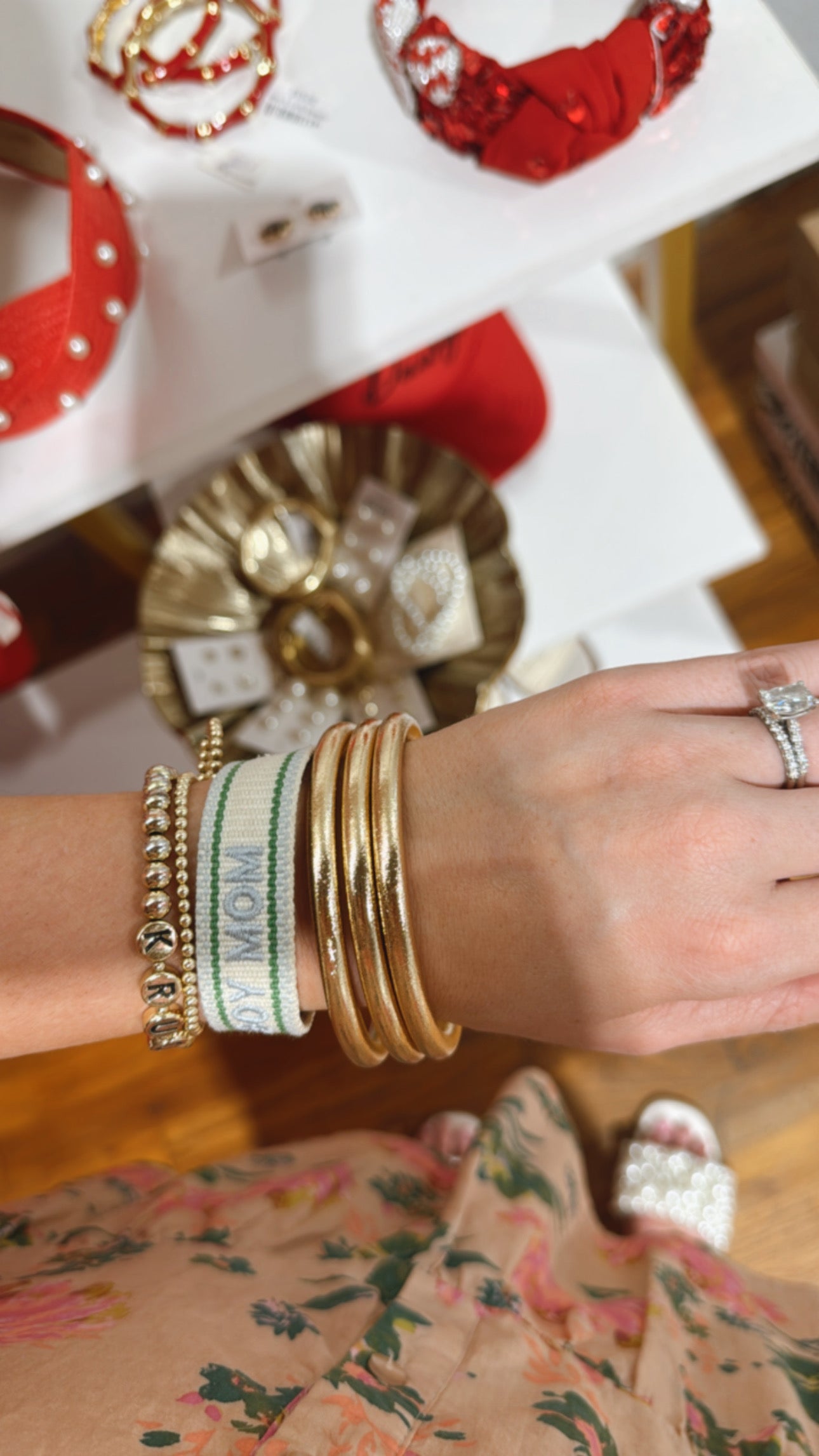 Gold Bangle Bracelet Set