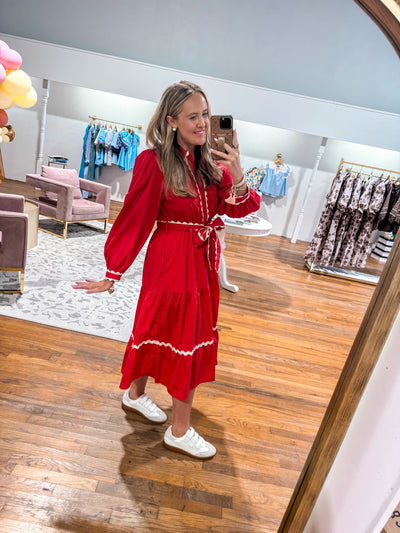 Back To School Red Dress