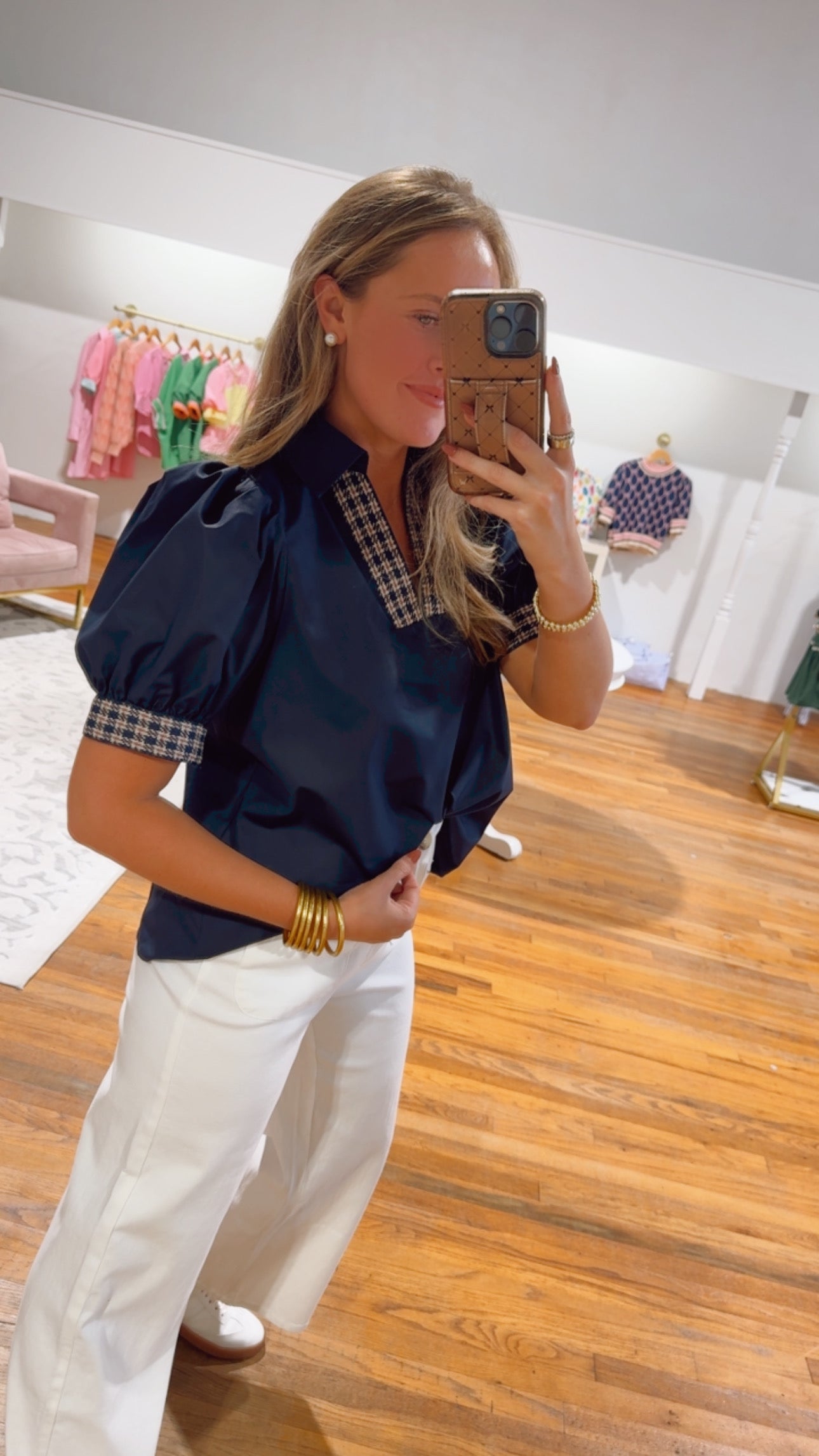 In Style Navy Blouse