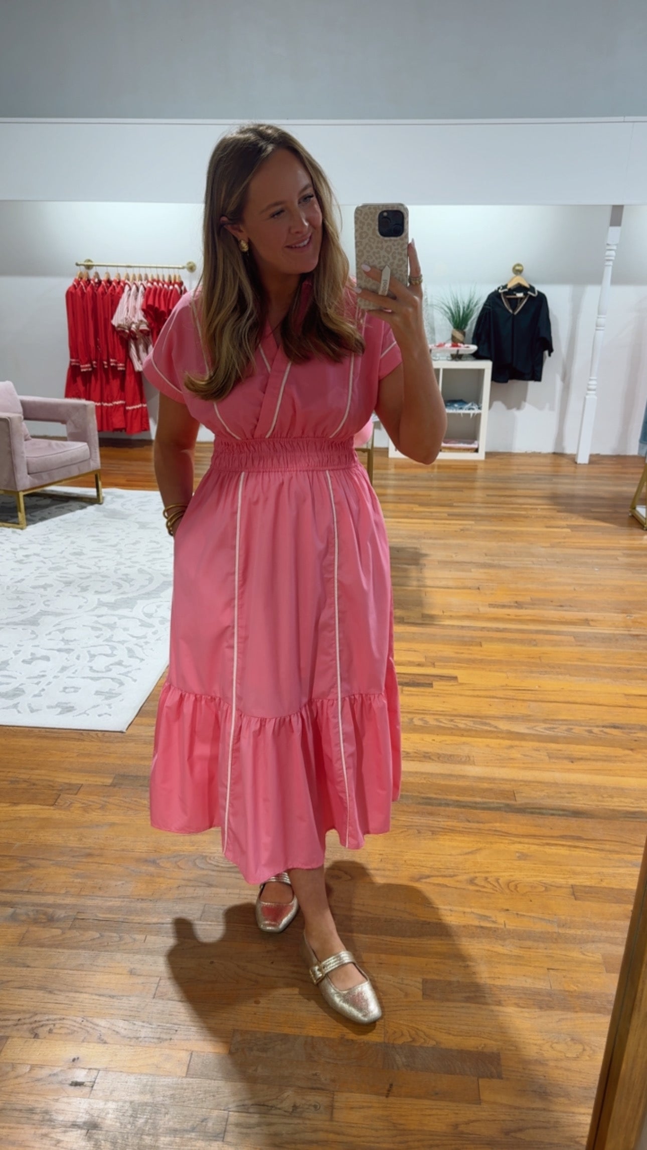 kensie pink dress Bubblegum Pink Bridesmaid Dress Matte Satin Size Medium