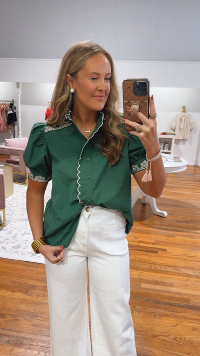 Fall Olive Blouse