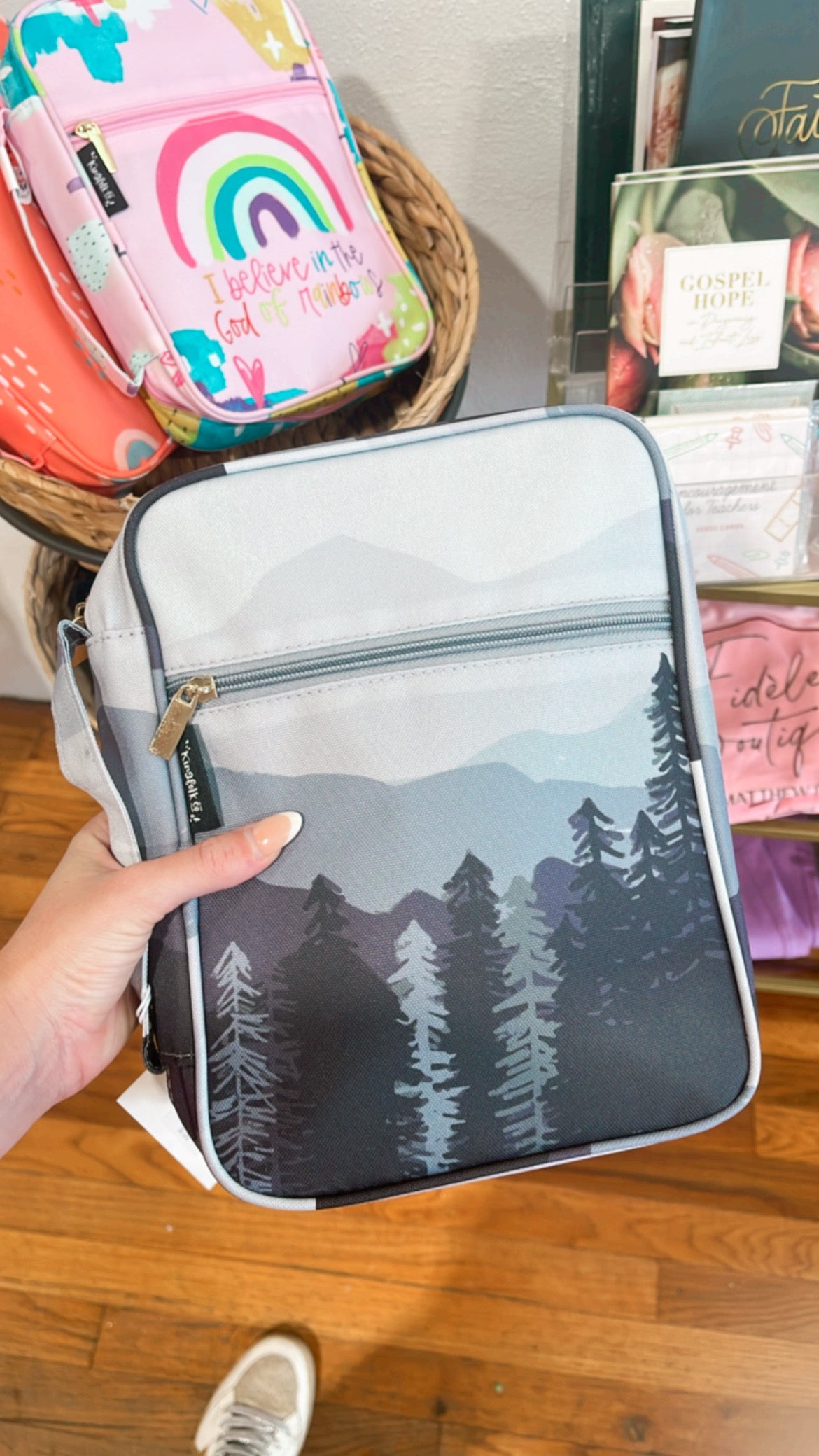 Bible Cover-Mountain Grey