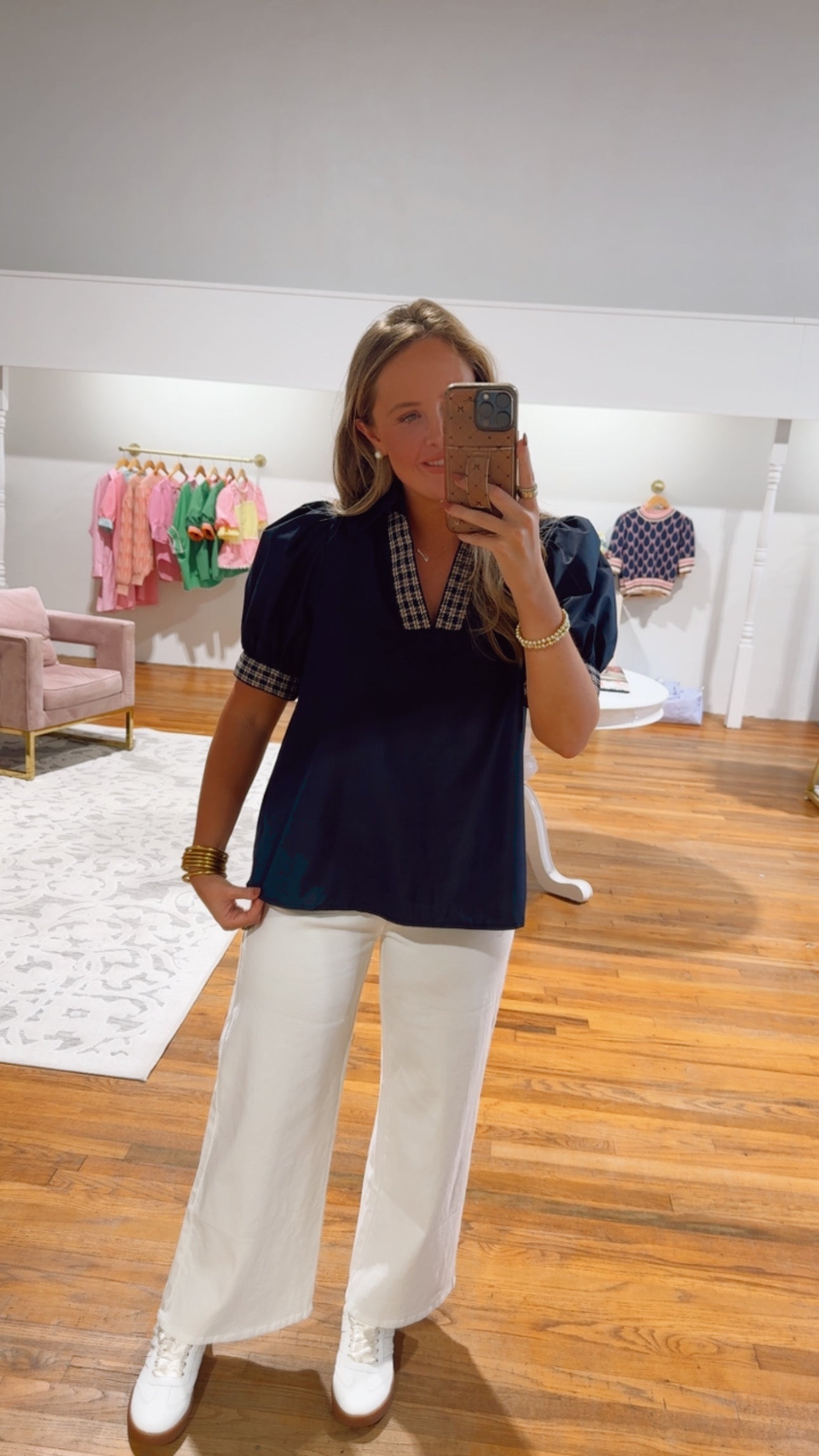 In Style Navy Blouse