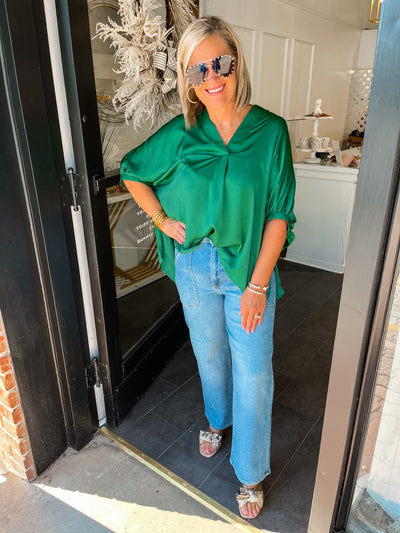 Break The Rules High Rise Wide Leg Jeans