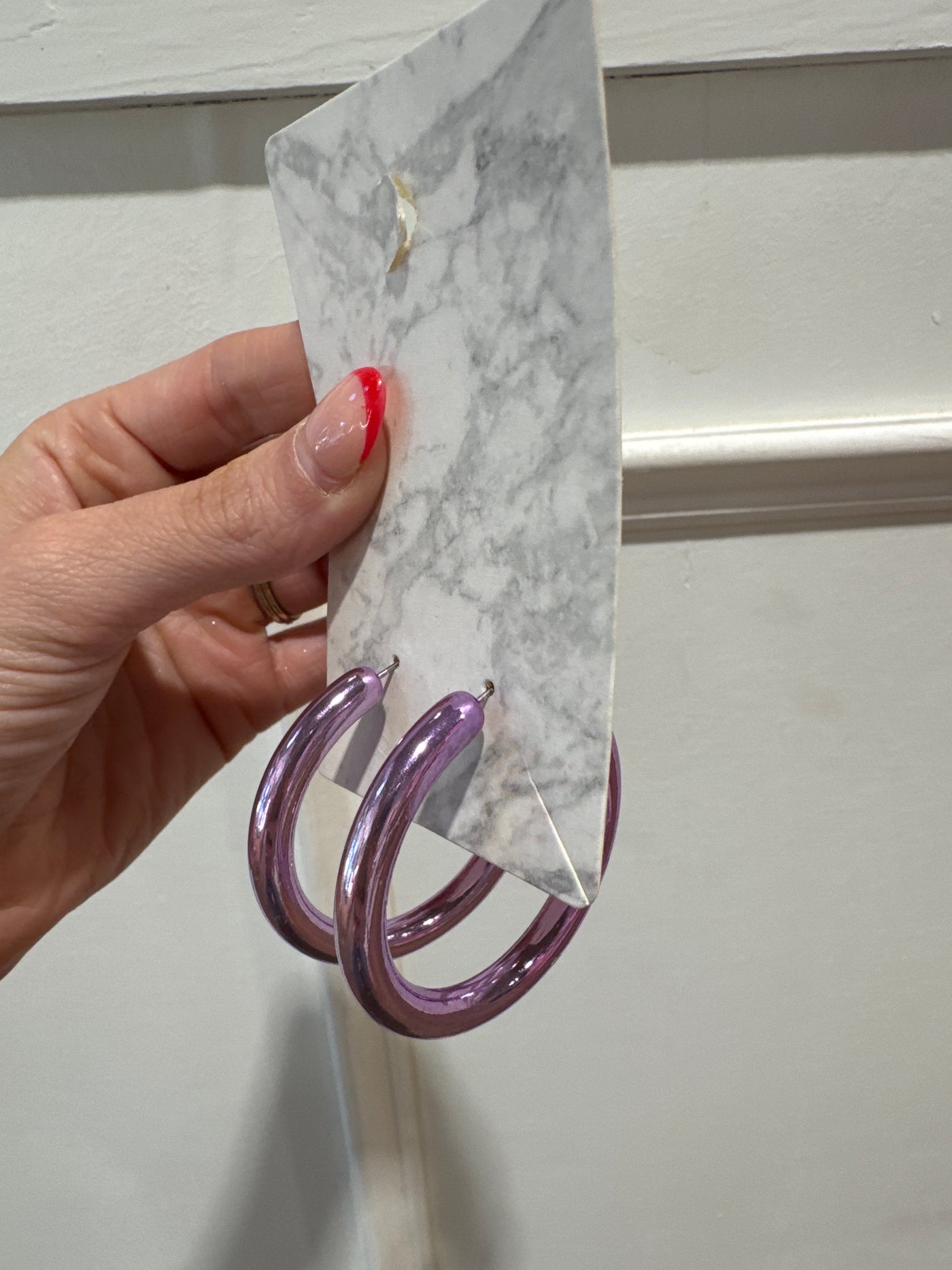 Purple Metallic Hoop