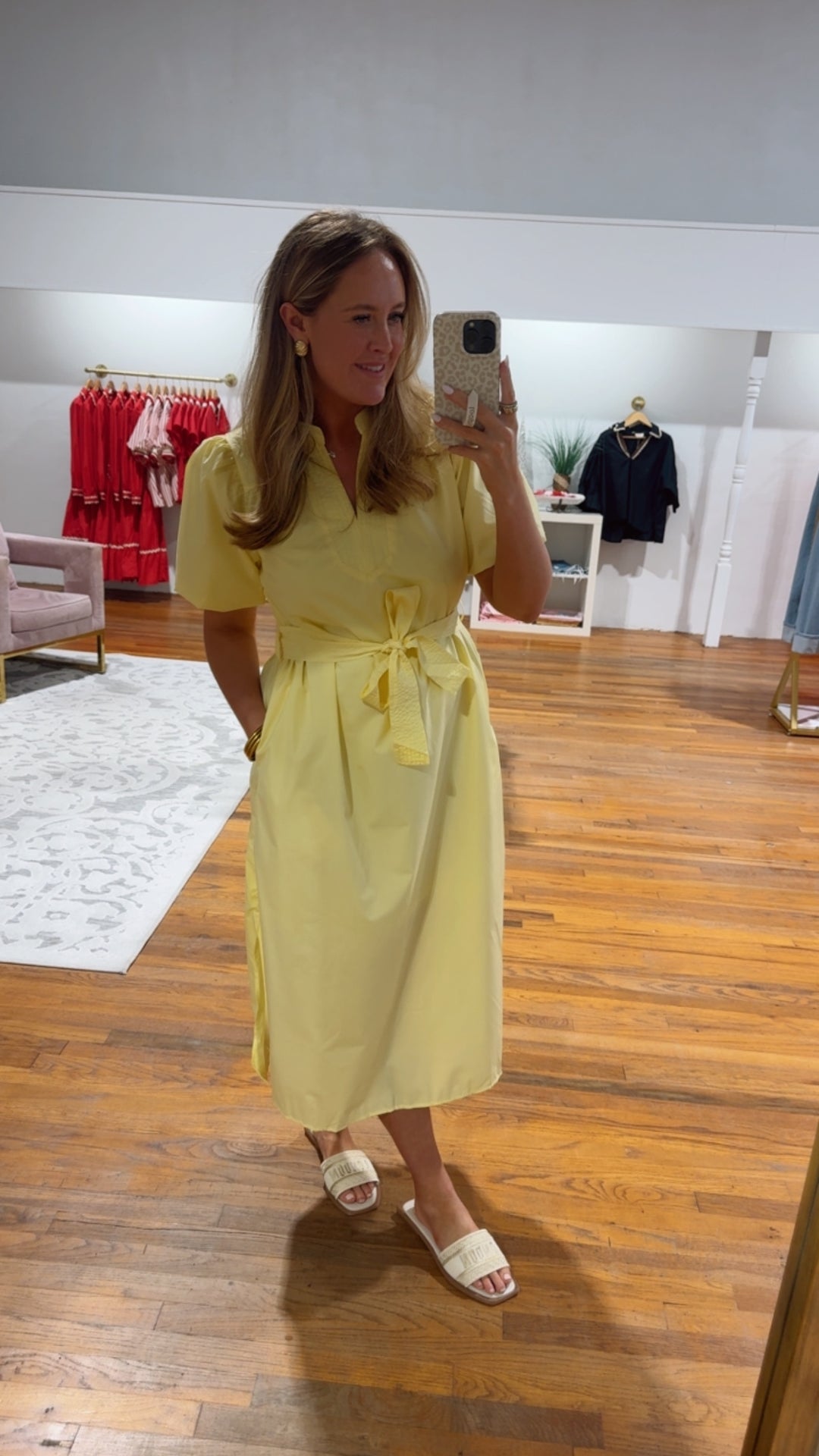 lemon midi dress with sleeves Lemon Midi Dress – Fidèle by K Hill