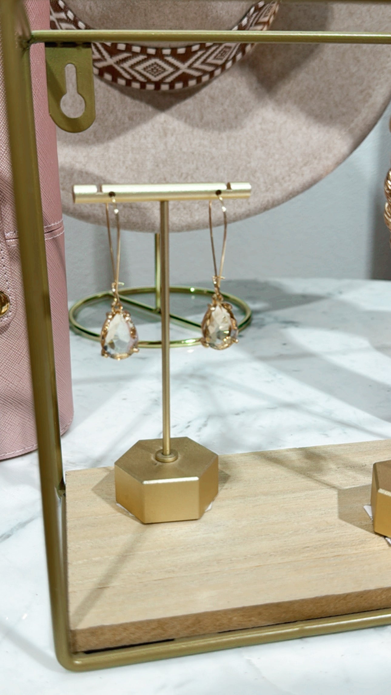 Stone Drop Earrings