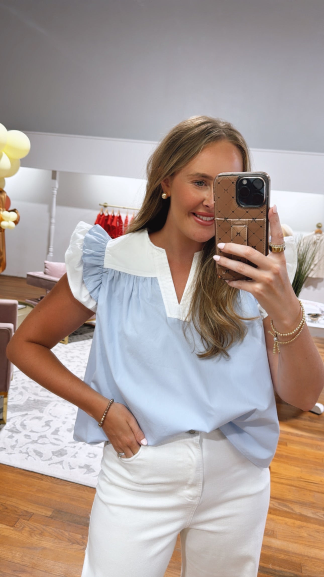 Seaside Chambray Blouse