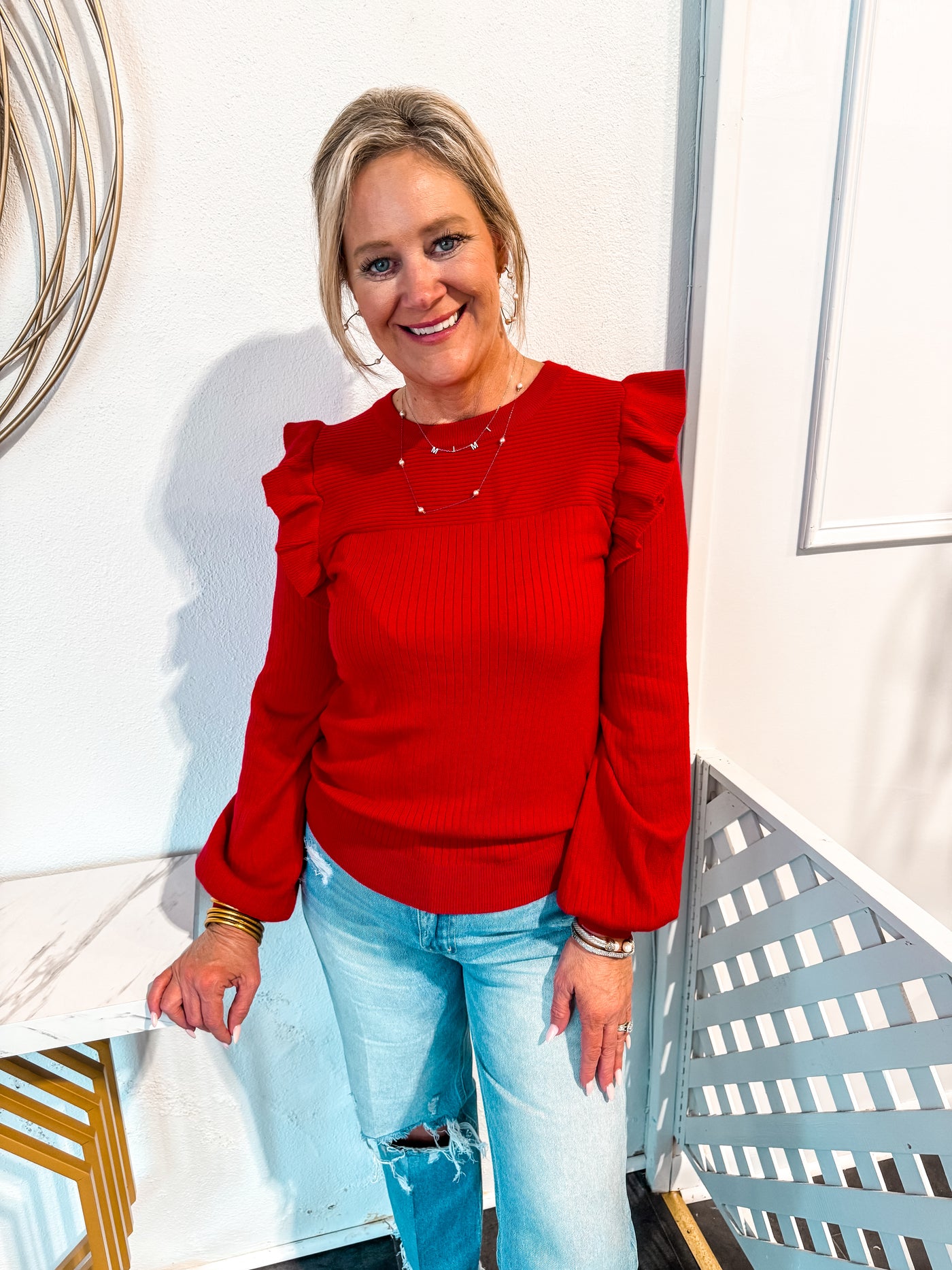 All Joy Red Sweater