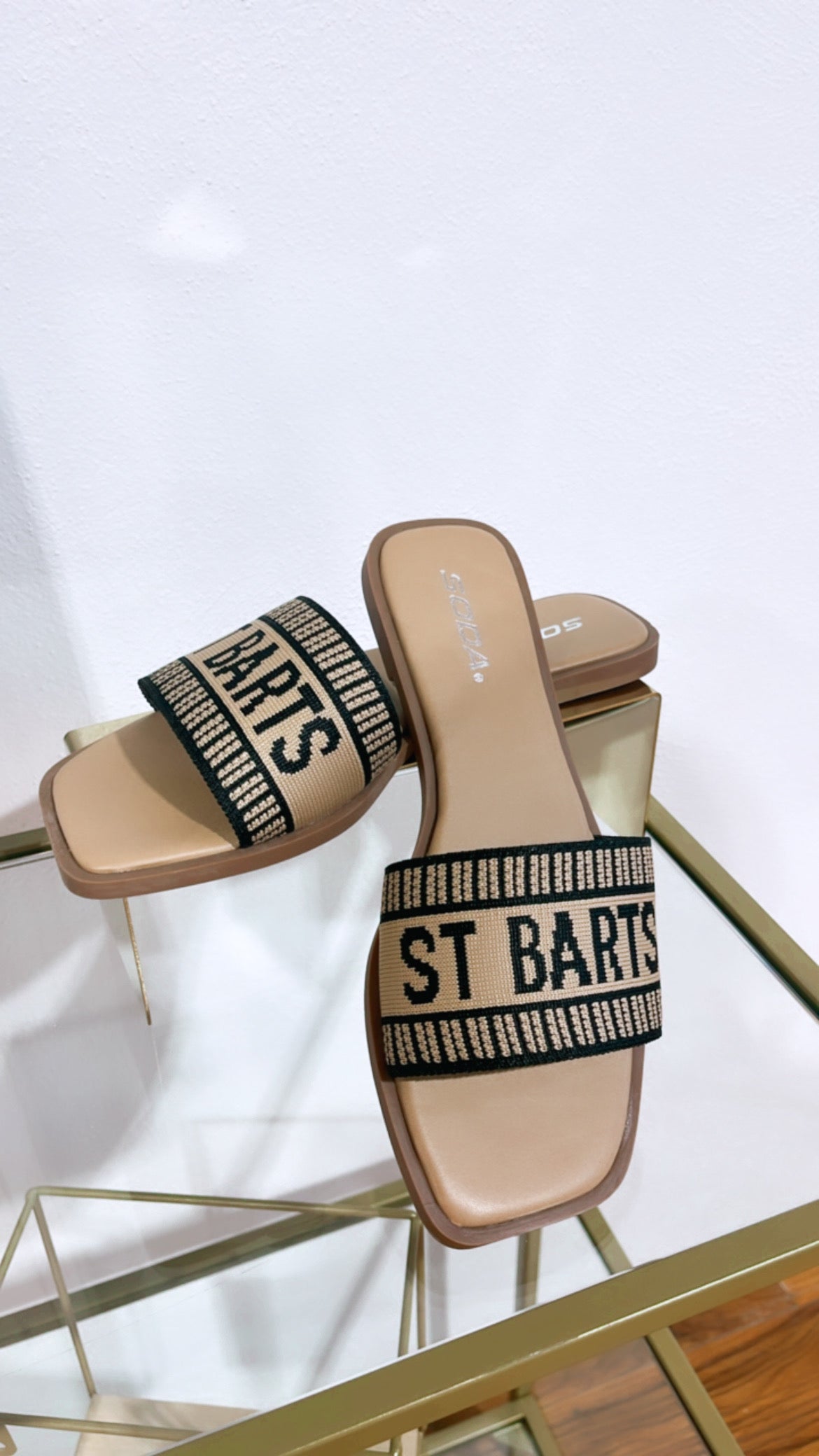 St Barts Black/Mocha Sandal
