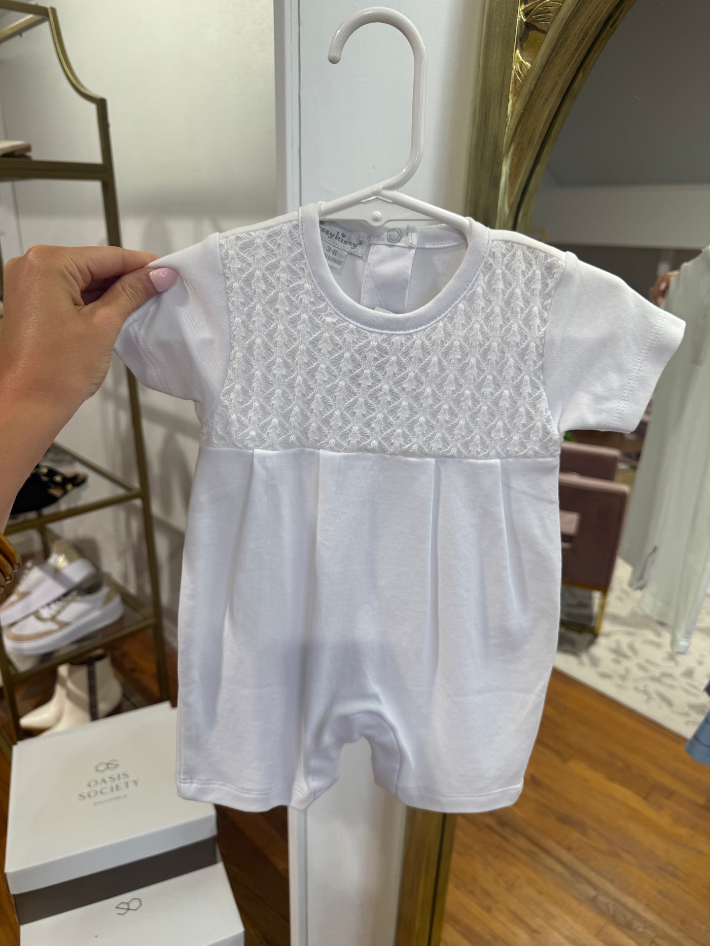 Delicate White Romper Kissy Kissy