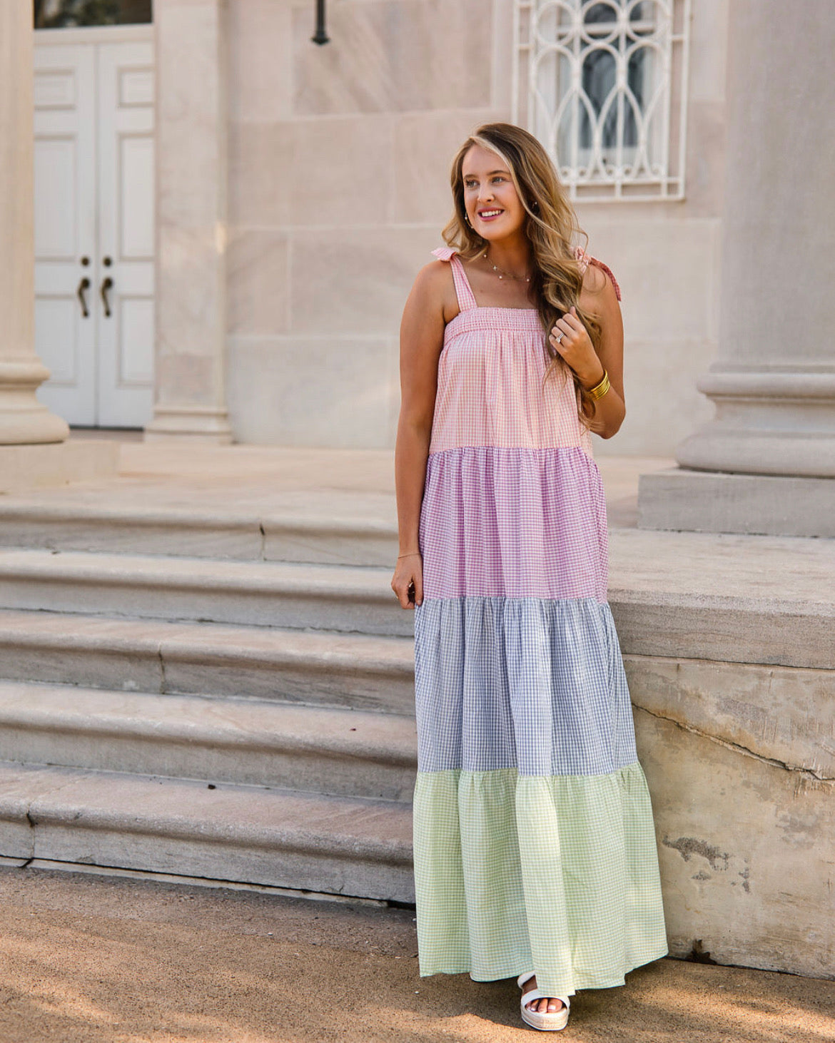 30A Colorblock Maxi Dress