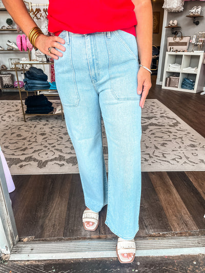 Break The Rules High Rise Wide Leg Jeans