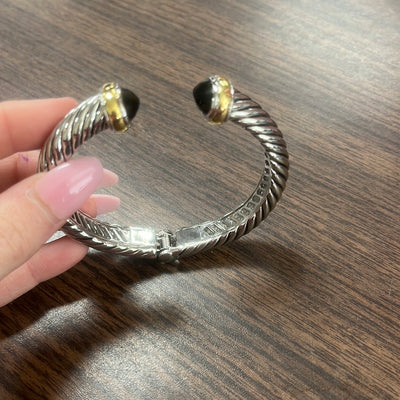 Large Lux Black Bangle
