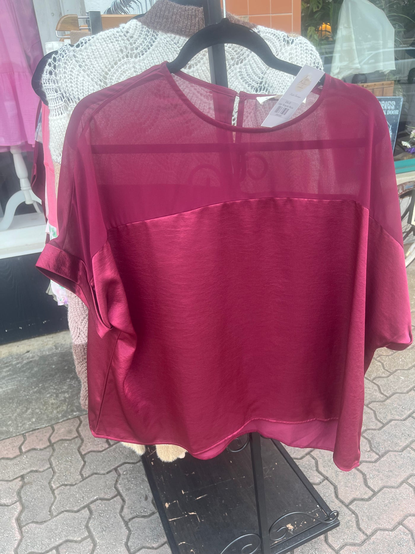 Burgundy Blouse