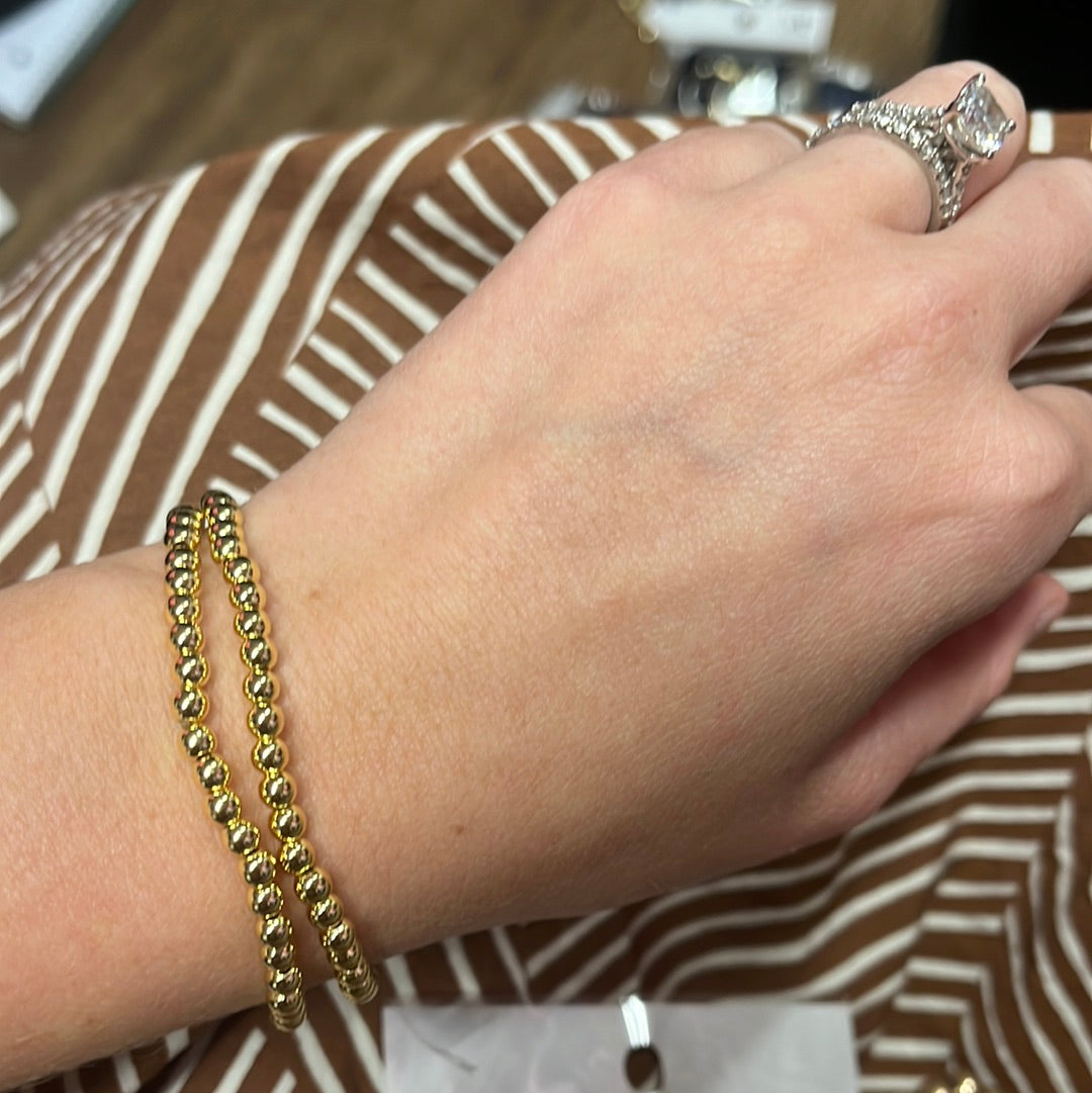 Beaded Gold Bracelet