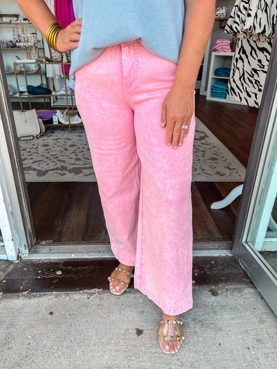 Stand Out In Style Jean - Pink Denim