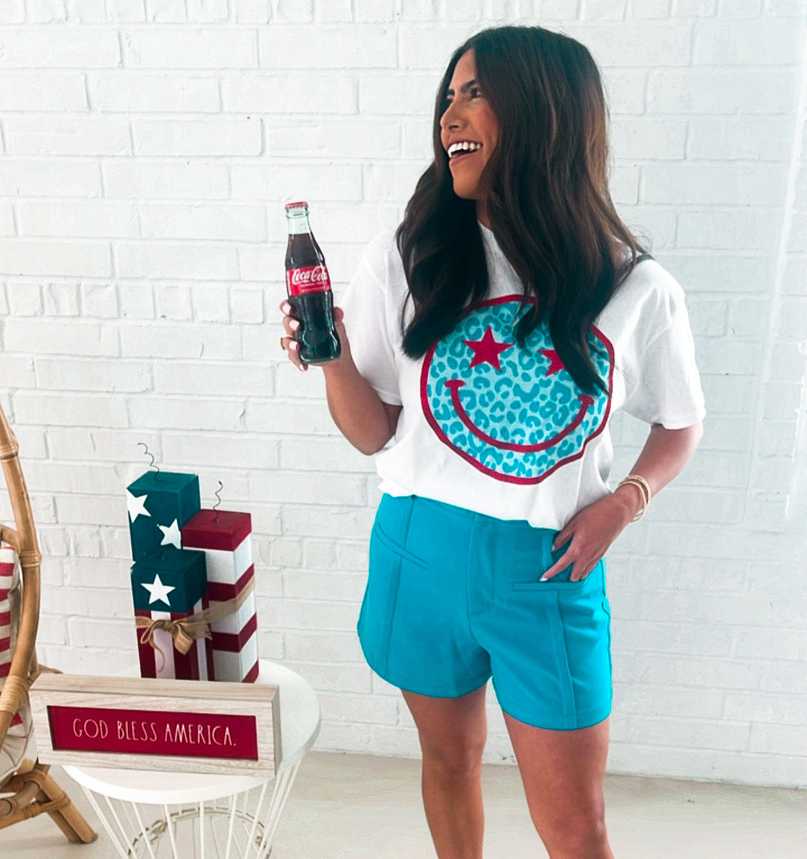 America Smiley Tee