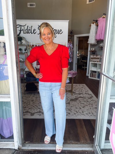 Break The Rules High Rise Wide Leg Jeans