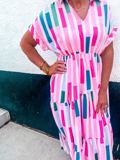 Everyday Pink Lavender Midi Dress