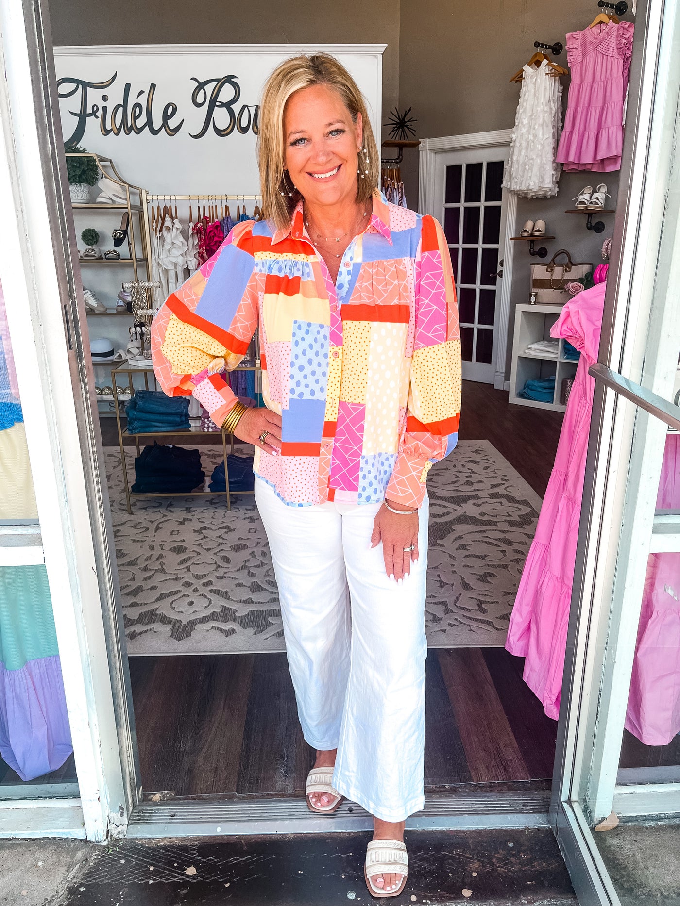 Sunrise Geometric Blouse