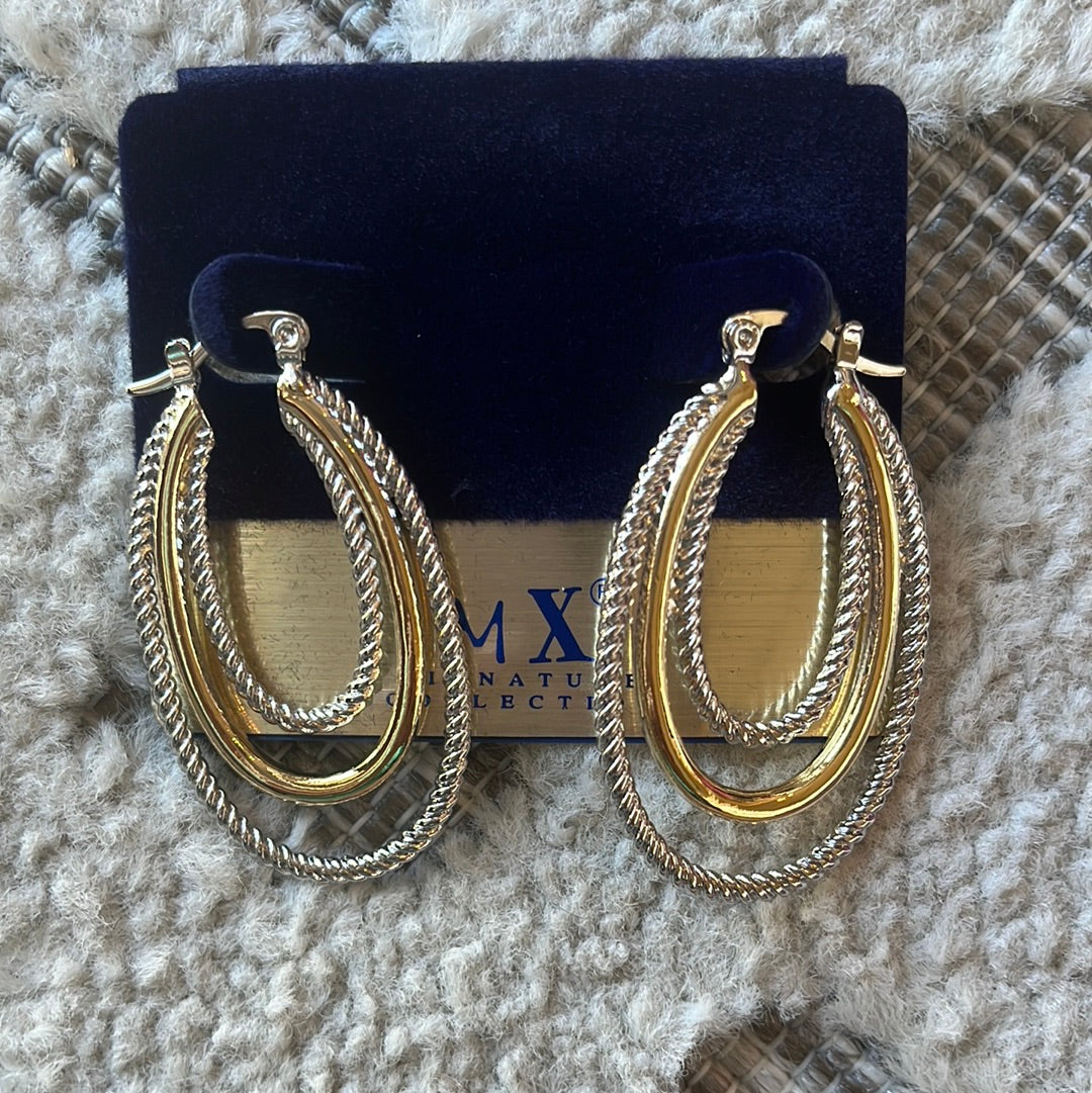 Julie Silver Gold Hoop