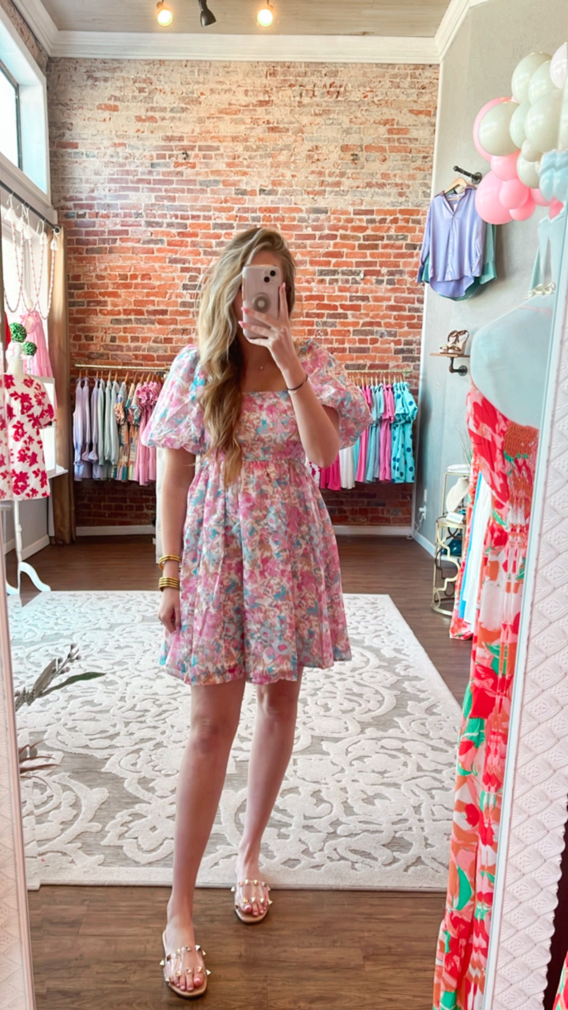 Floral Days Smocked Mini Dress