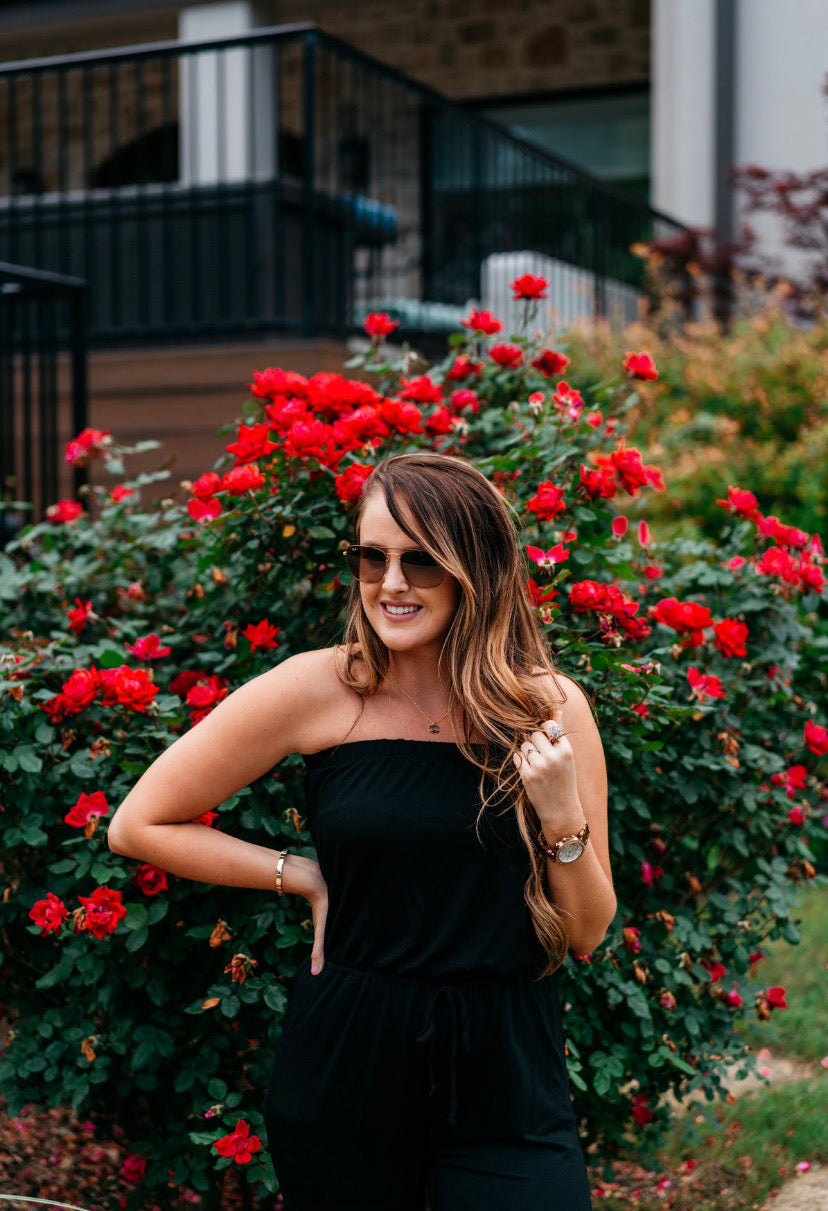 We Make The Rules Black Jumpsuit - Fidèle by K Hill