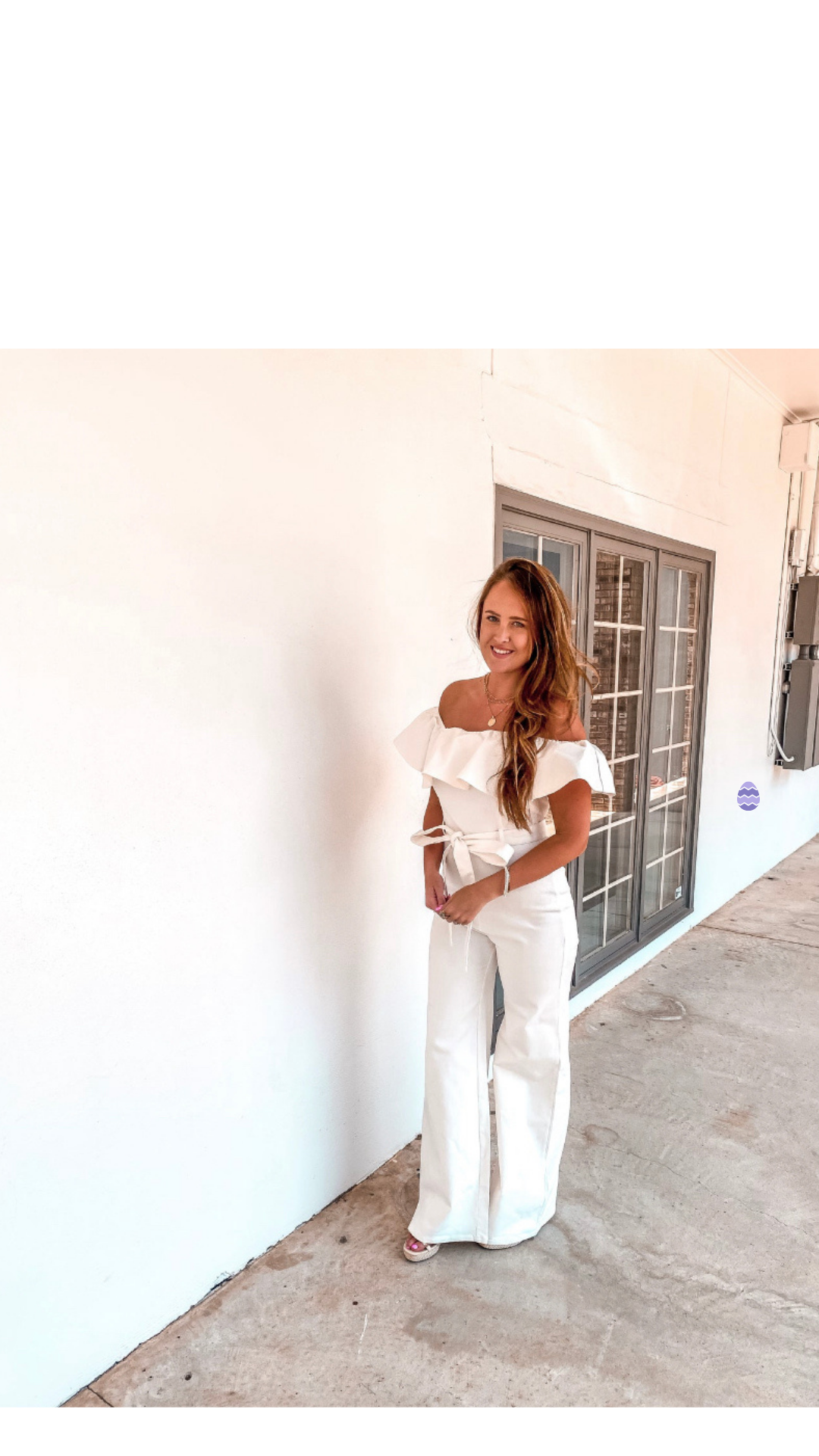 White Denim Jumpsuit