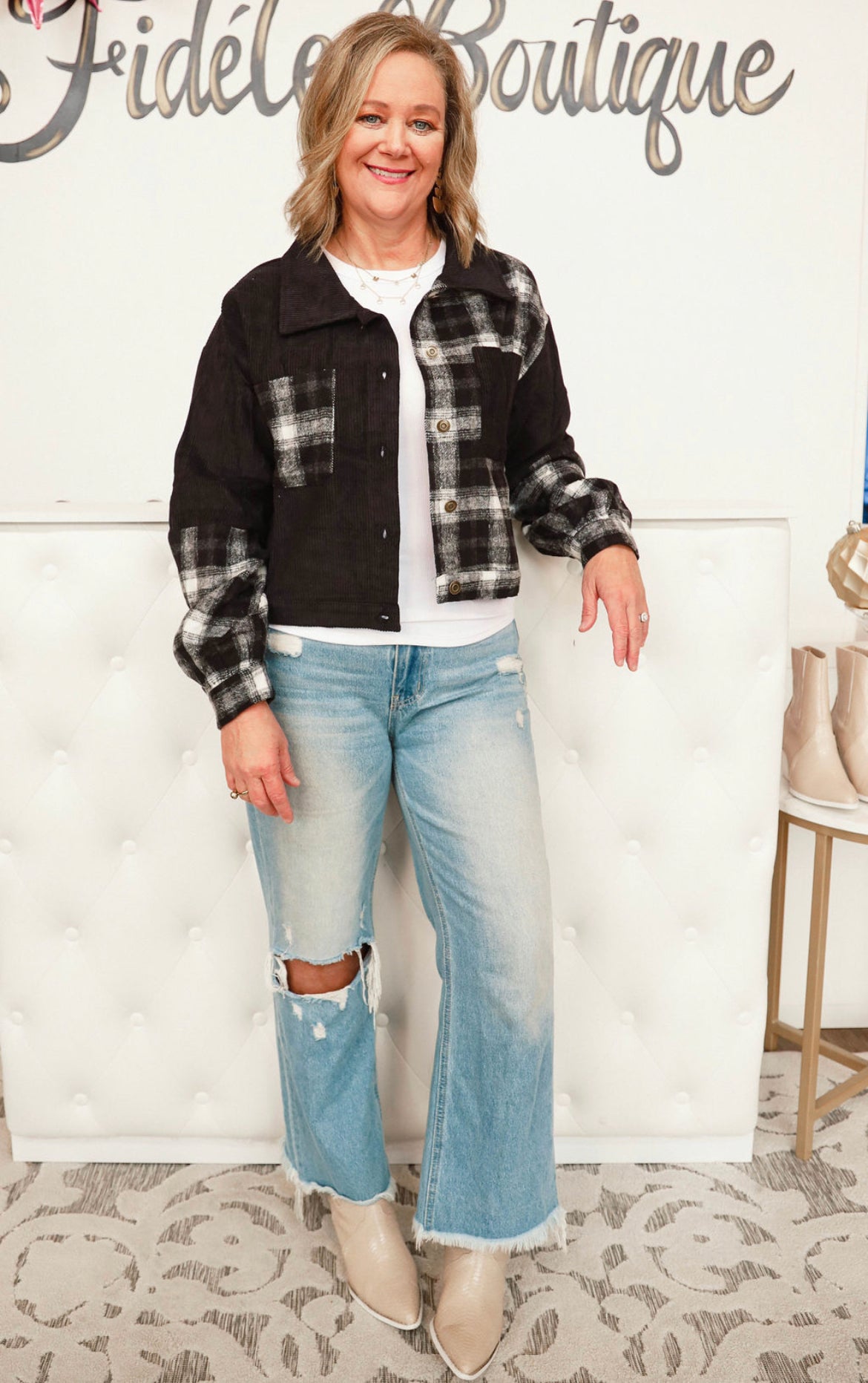 Black Plaid Jacket