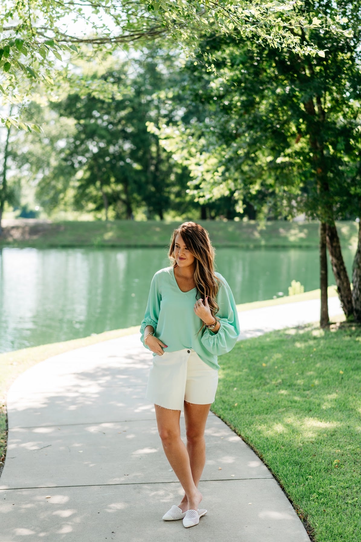 White Skort