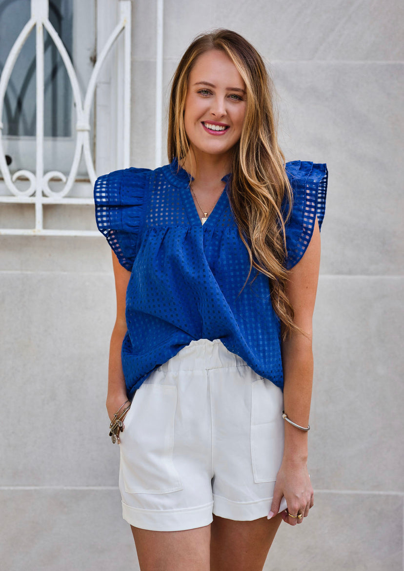 Graduation Blue Top