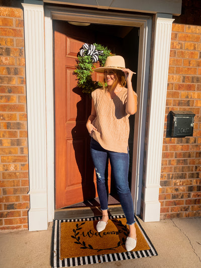 Taupe Sweater Vest