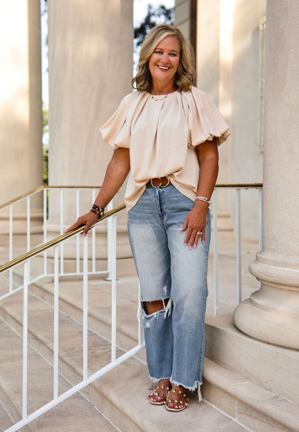 The Loyce Cream Blouse