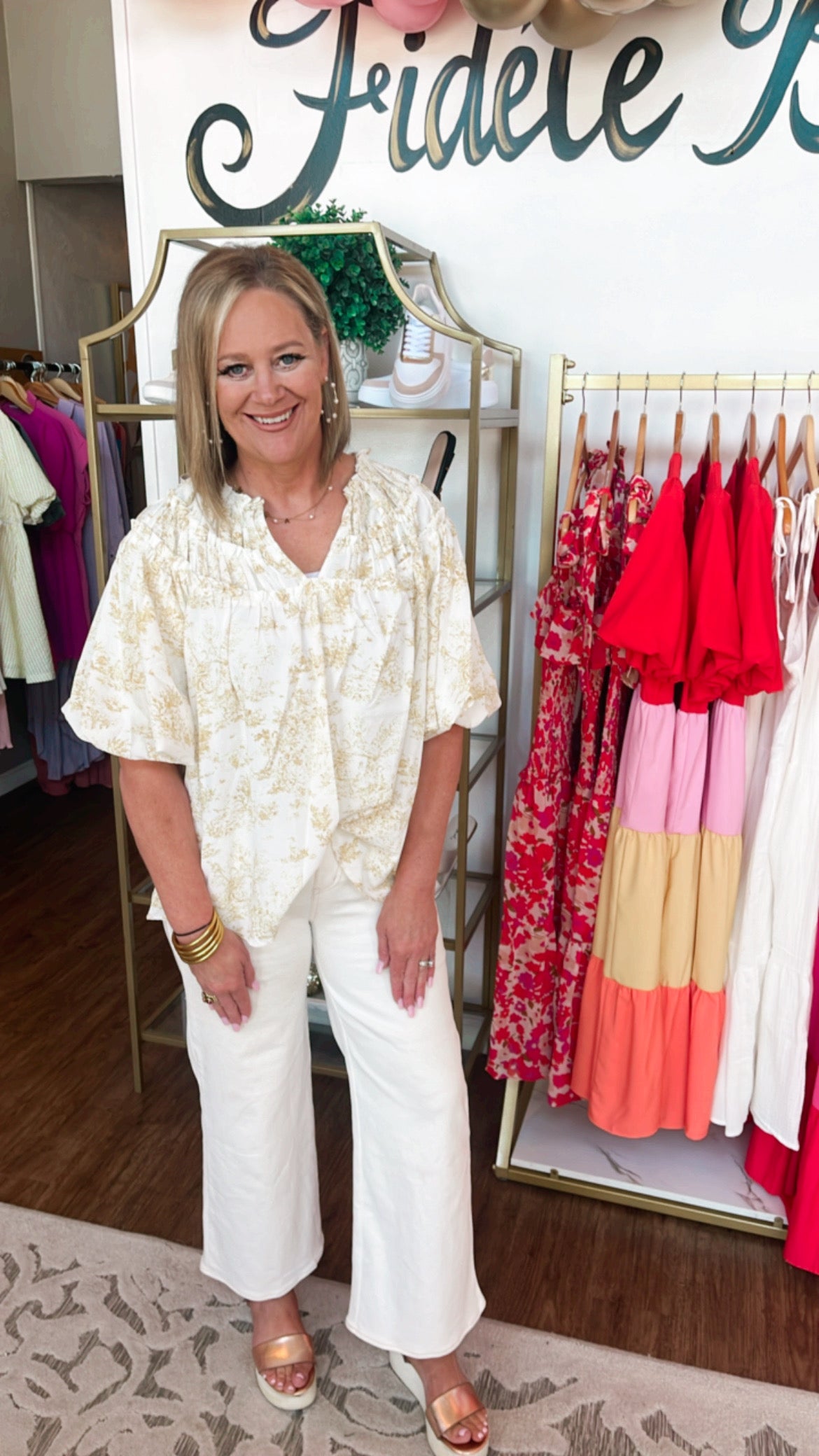 Spring Days Custard Blouse