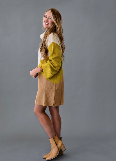 The Kenzie Colorblock Sweater Dress
