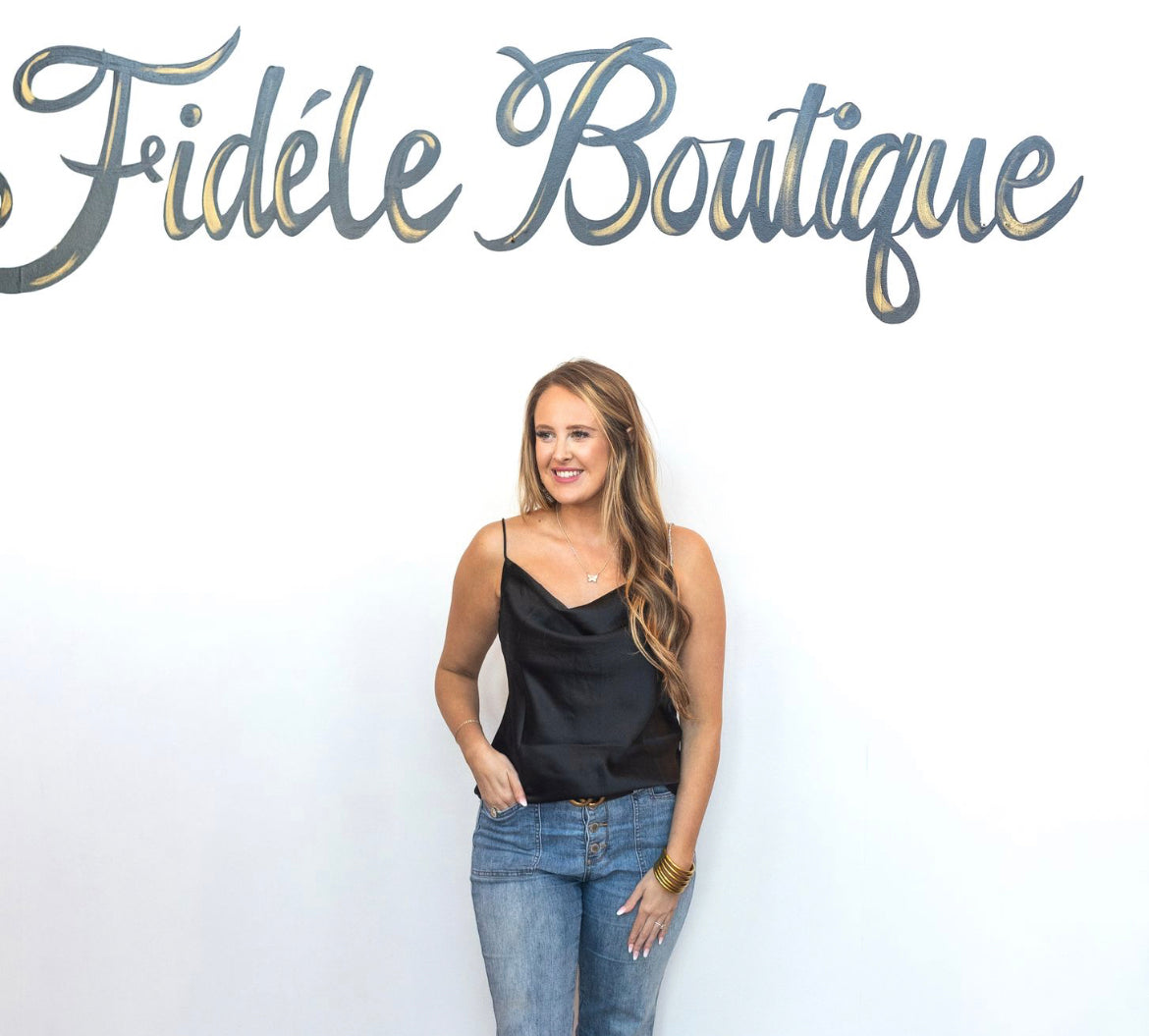 Black Rhinestone Tank