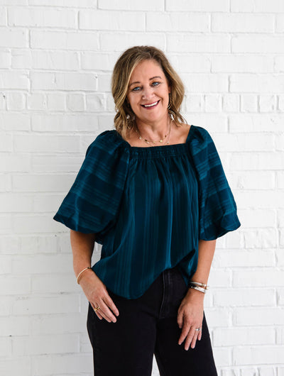 Forever Forrest Satin Blouse