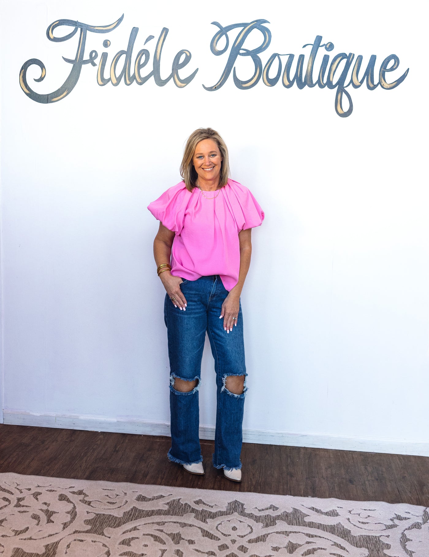 Misty Pink Babydoll Blouse