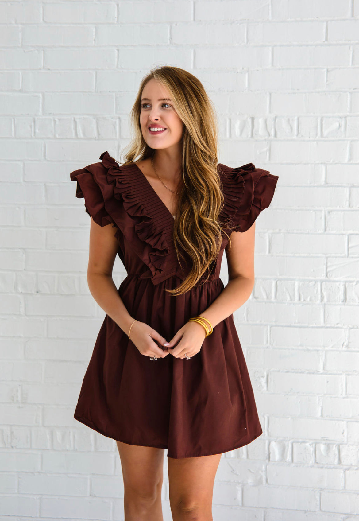 Picture Perfect Brown Dress
