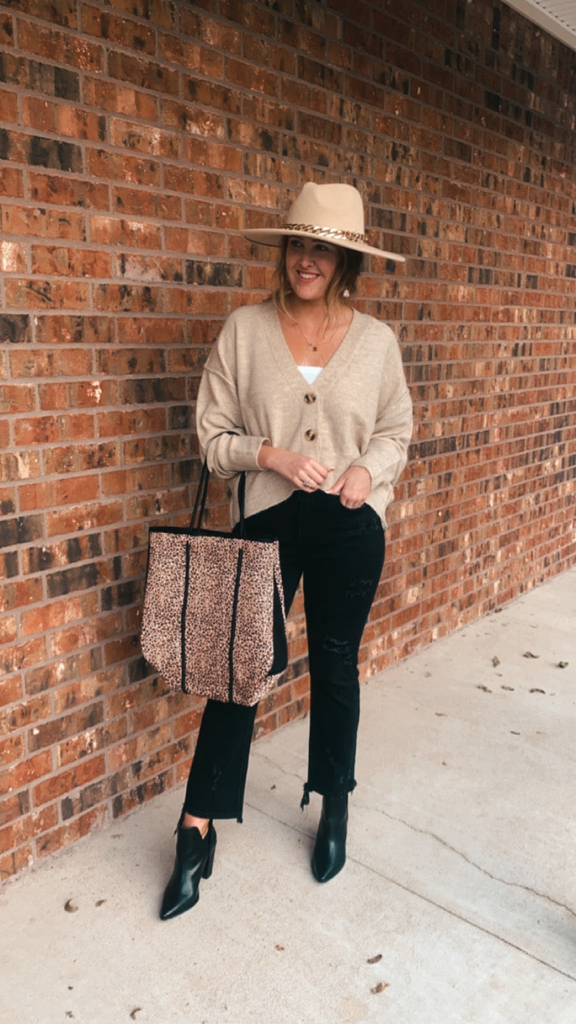 So Good Beige Sweater Cardigan