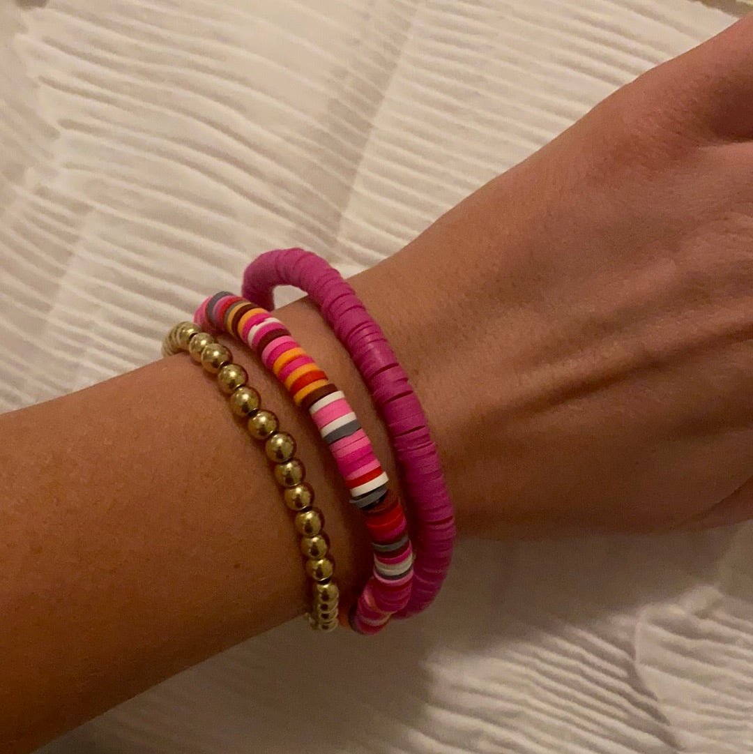 Hot Pink Multi Bracelet