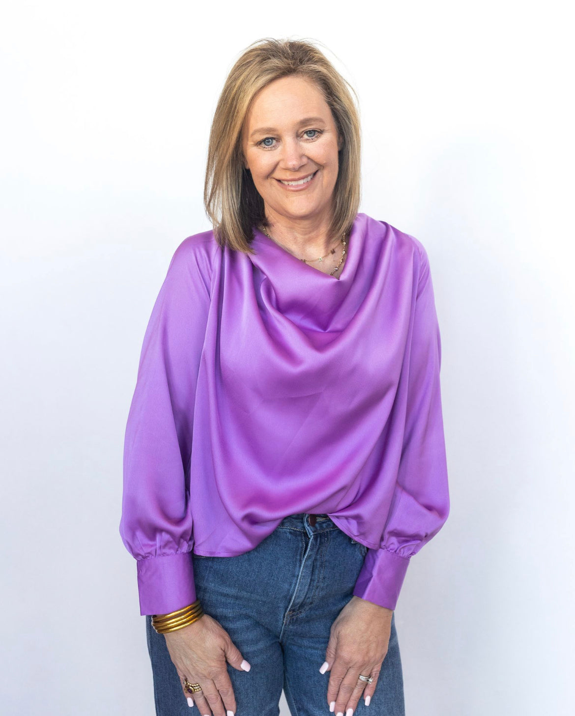 The Glam Lavender Blouse