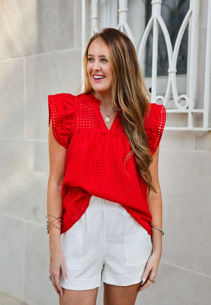 Graduation Red Top