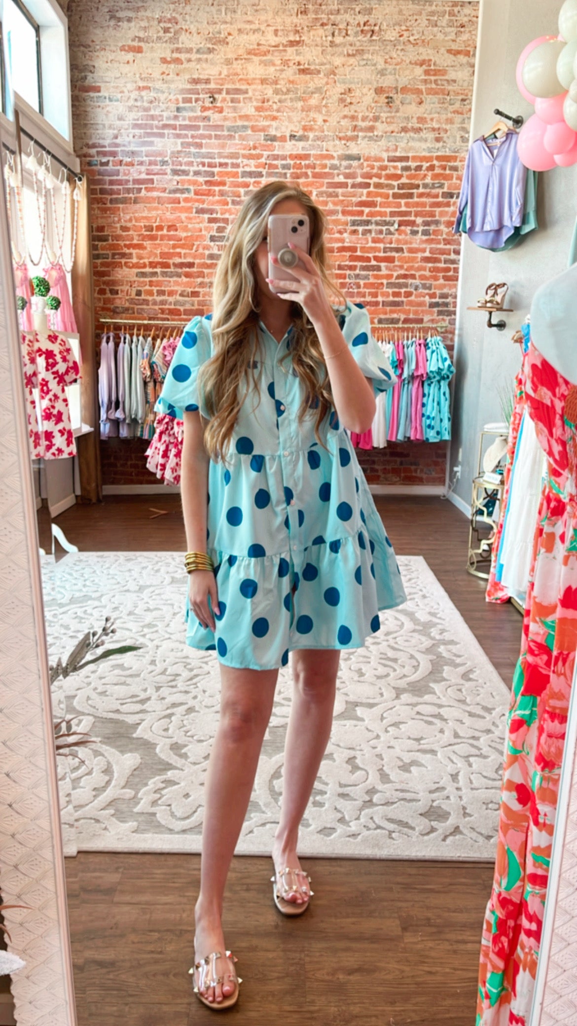 Here for the Fun Polka Dot Dress