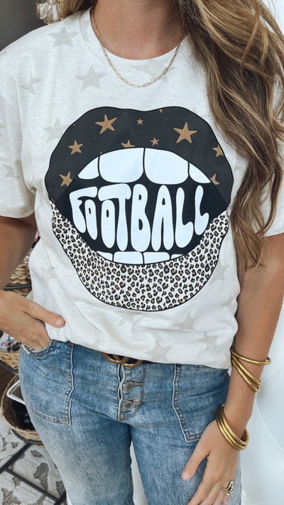 Football Lip Graphic Tee