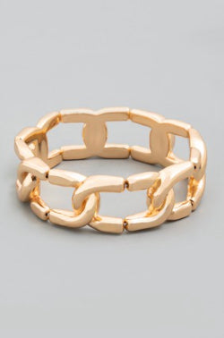 Gold Chain Link Bracelet
